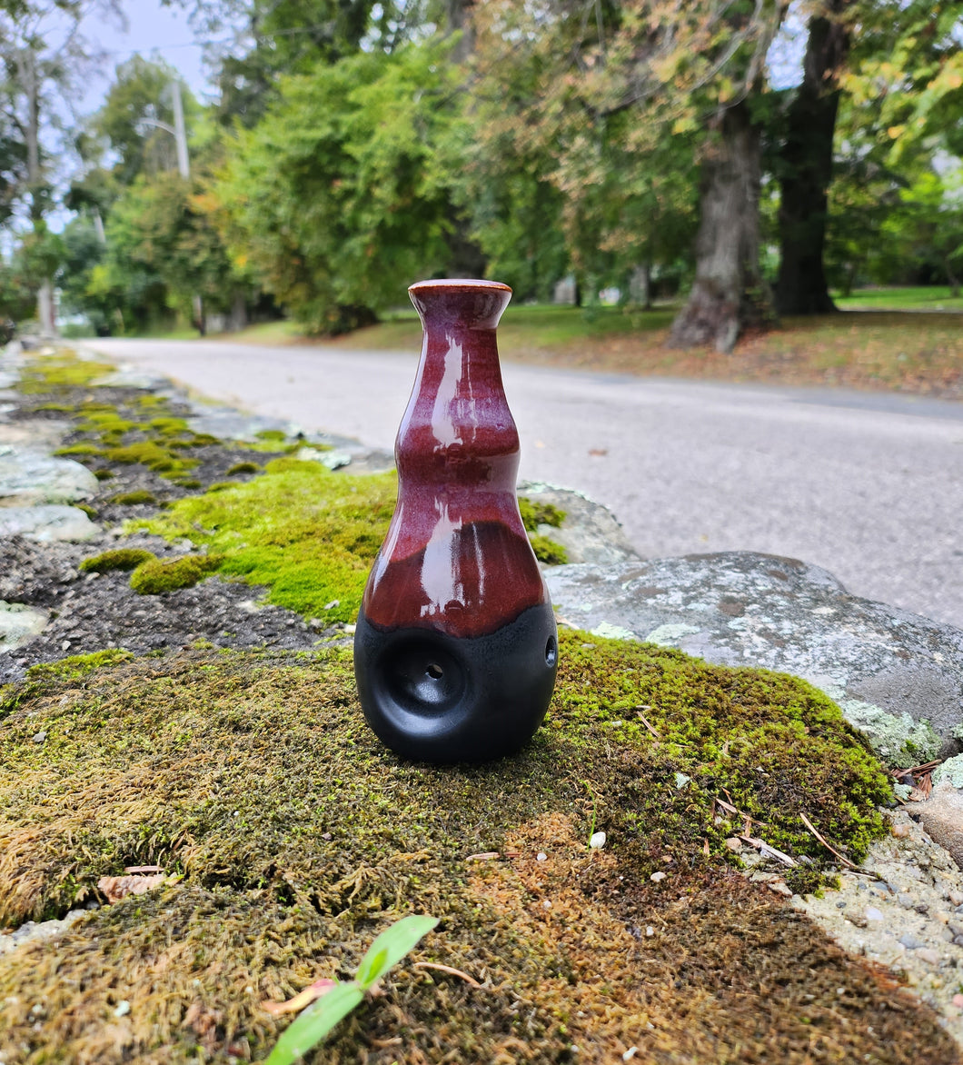 Matte Razzberry Curvy Pipe